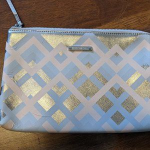 Capri Pouch - Metallic Geo Chevron